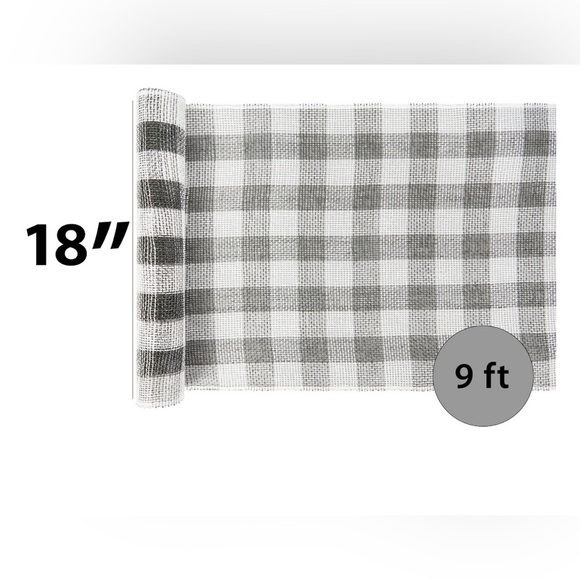 Nwt set of 4 buffalo check mesh & black white mesh rolls Christmas everyday - Picture 11 of 14